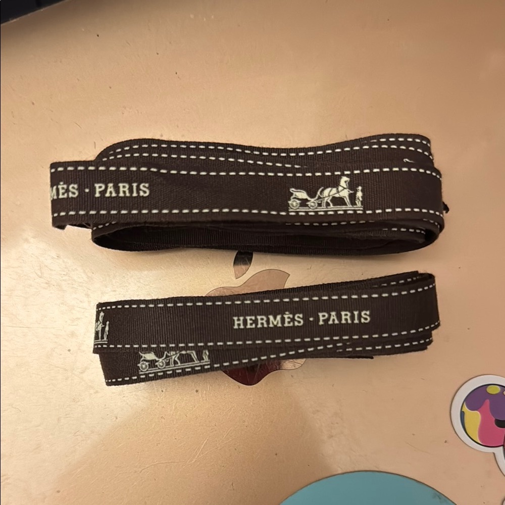 Hermès Brown Ribbon (2 set)